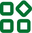 四角が並んだのアイコンの画像