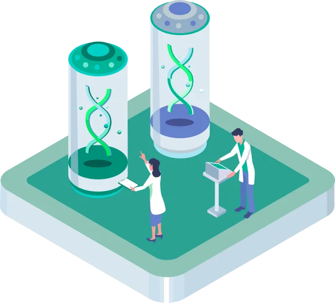 PCと科学をイメージした画像