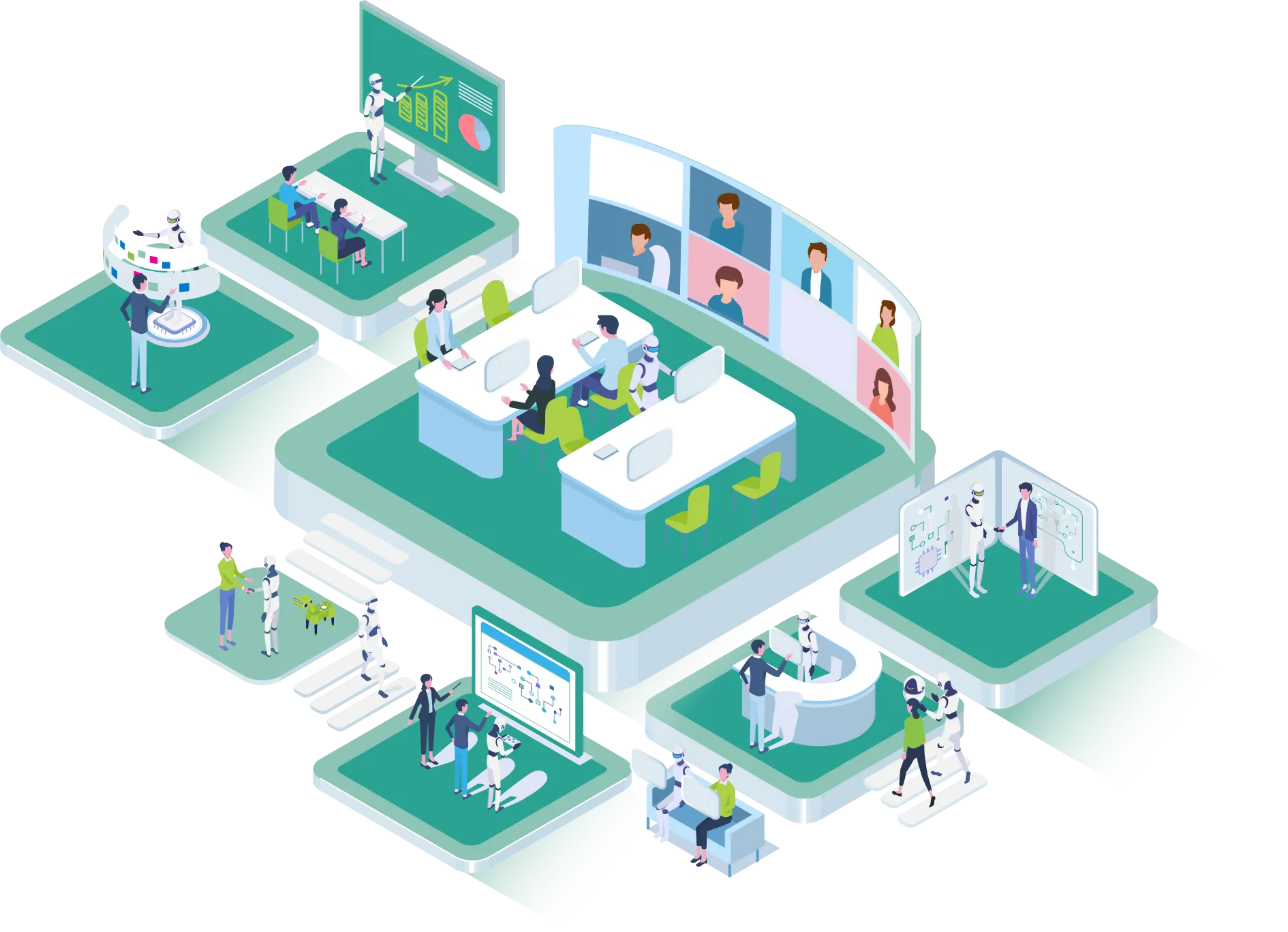 近未来的なofficeの画像